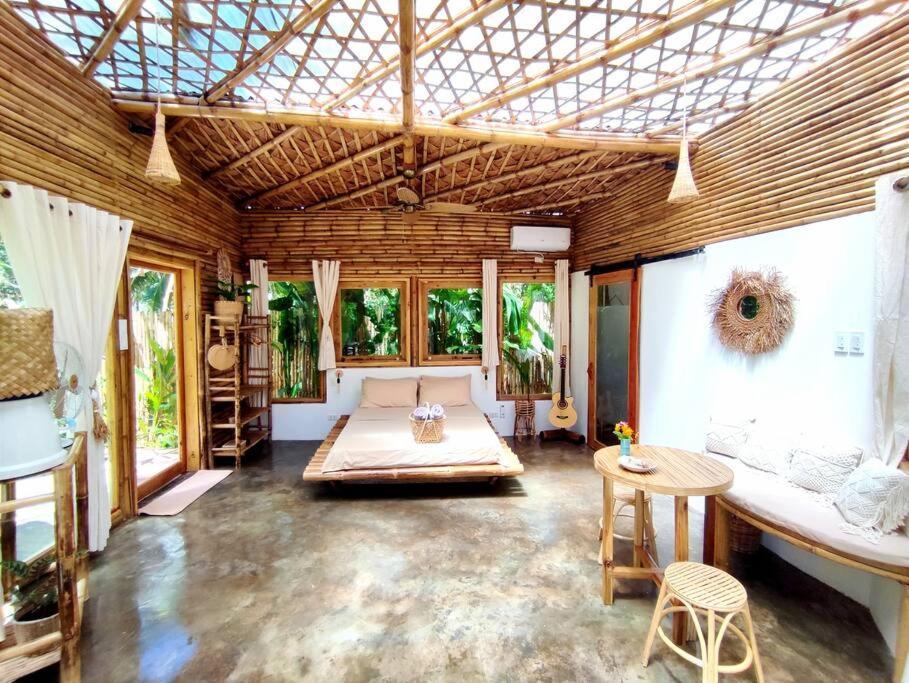The Bamboo Houses - Tropical Garden & Empty Beach General Luna  Exteriér fotografie