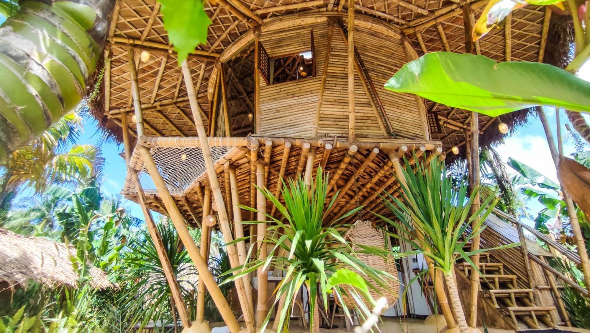 The Bamboo Houses - Tropical Garden & Empty Beach General Luna  Exteriér fotografie