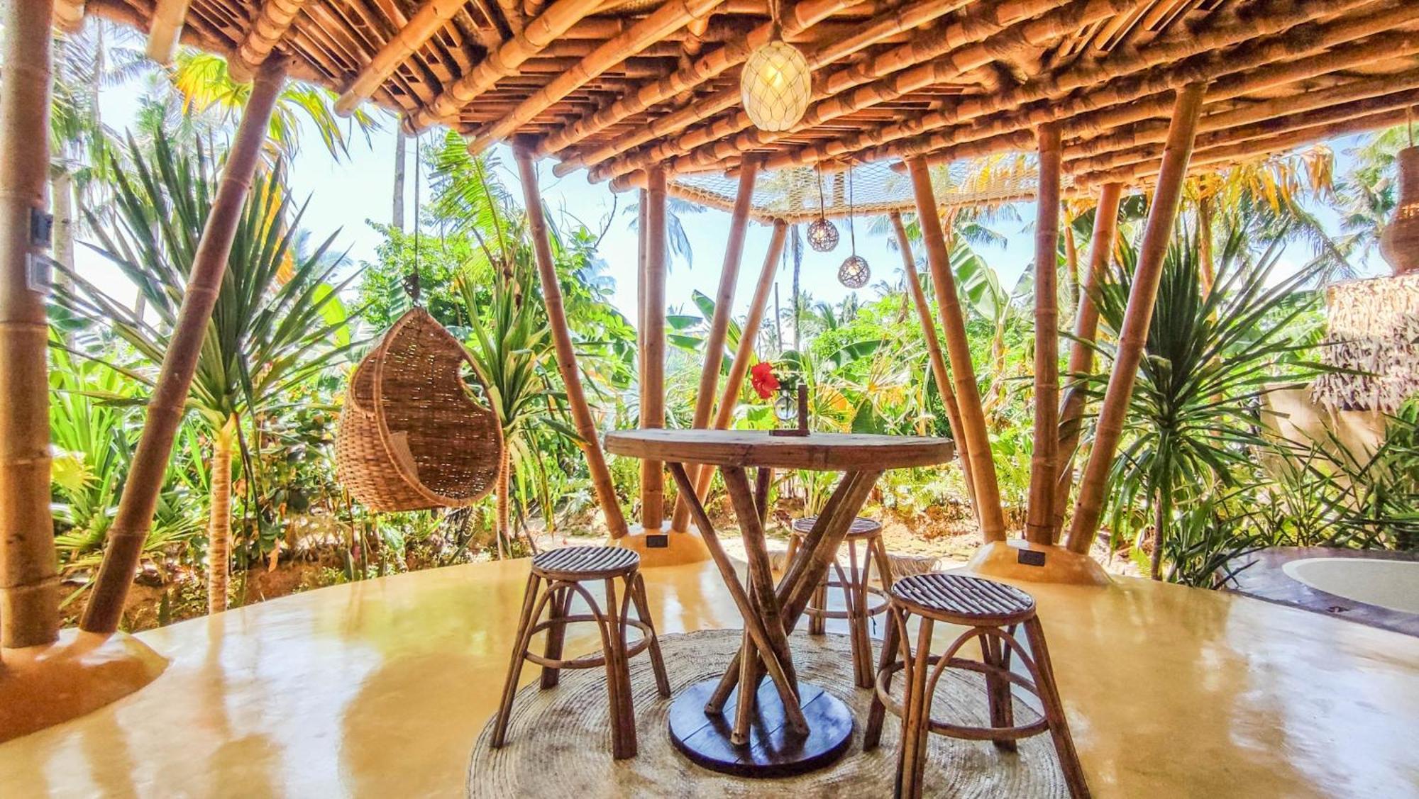 The Bamboo Houses - Tropical Garden & Empty Beach General Luna  Exteriér fotografie