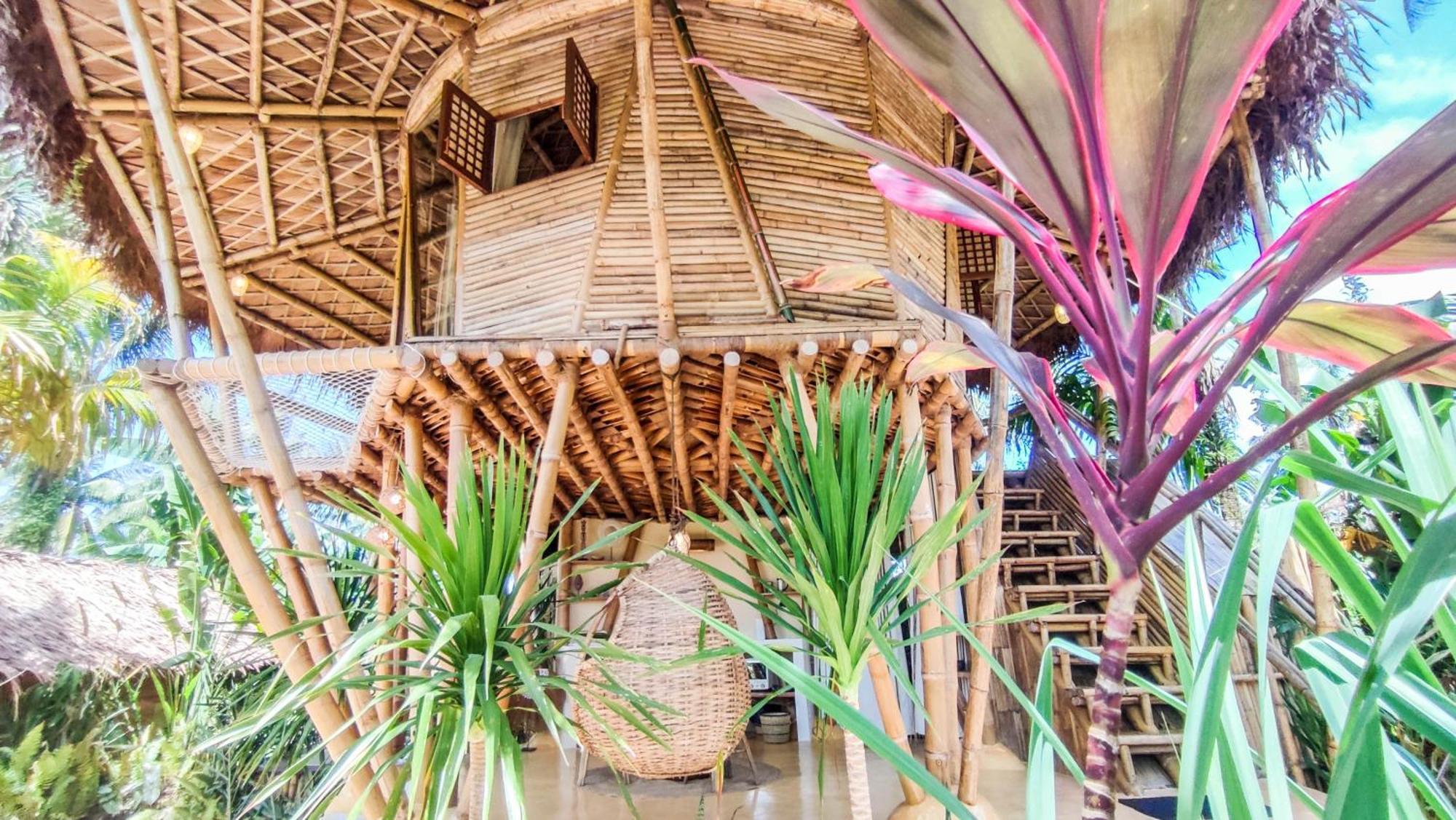 The Bamboo Houses - Tropical Garden & Empty Beach General Luna  Exteriér fotografie