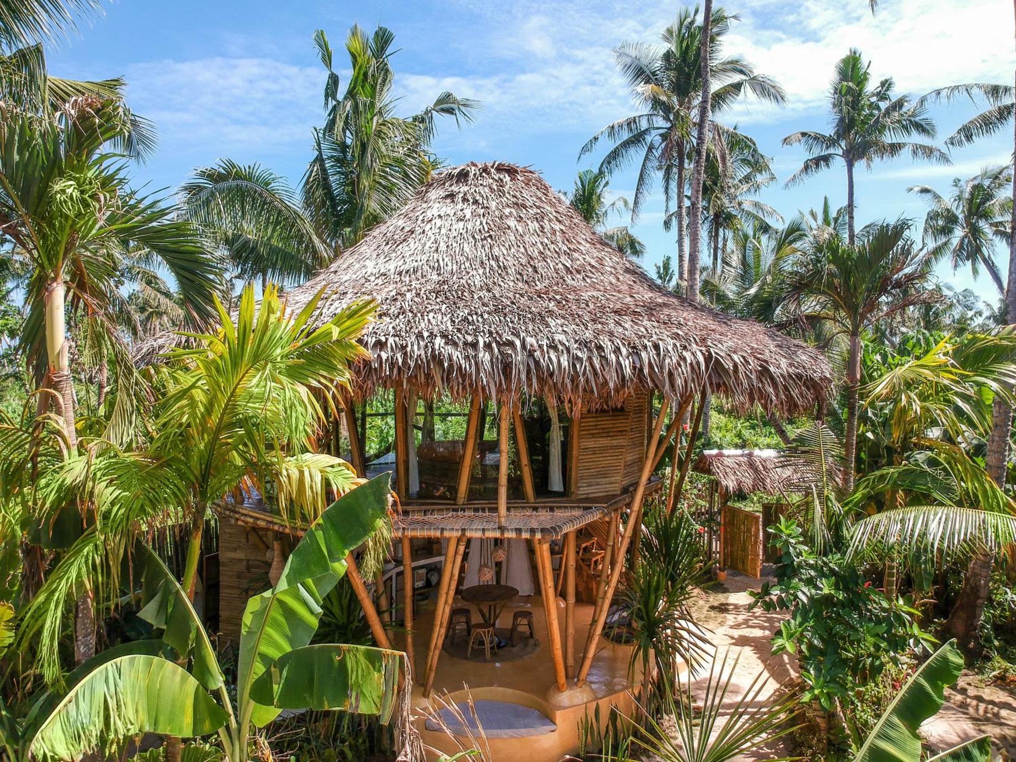 The Bamboo Houses - Tropical Garden & Empty Beach General Luna  Exteriér fotografie